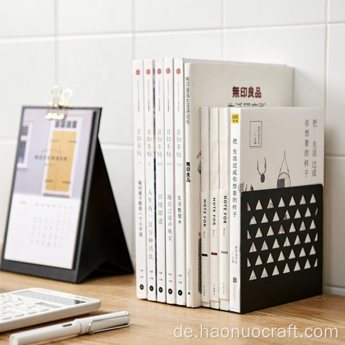 Einfacher Schreibtisch-Buchständer zur kreativen Aufbewahrung von Eisenkunst